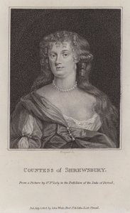 Anna Maria Talbot, Countess of Shrewsbury (engraving) by Peter (after) Lely