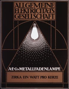 Advertising Poster for the General Electric Company [AEG] 1910