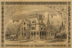 N. C. Thompson House, Rockford, Illinois, Perspective
