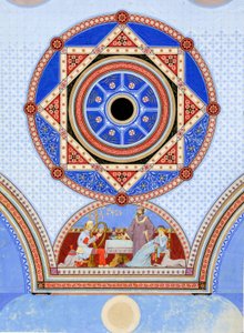 Ottawa Opera House, Ottawa, Illinois, Wall Stencil Design, c. 1875 by Peter Bonnett Wight