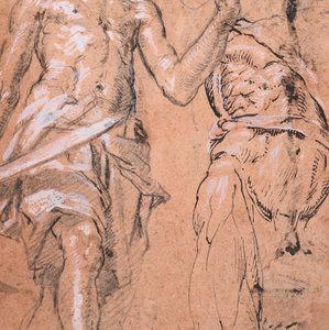 Two Studies of a Standing Man with a Sword Alexander the Great (detail) by Peter Candid