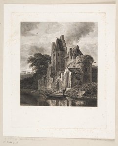 Castle Ruin by a River by Peter Christian Schøler