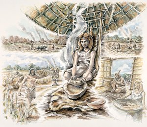 Neolithic Grain Production, c. 1990-2010 by Peter Dunn