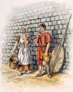 Roman man and woman by Peter Dunn