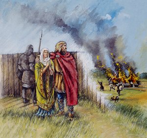 Saxon man and woman