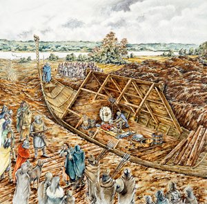 Sutton Hoo ship burial, 7th century