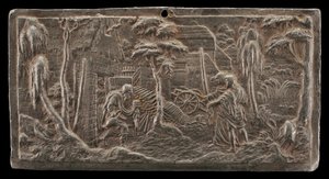 Abraham Welcoming the Three Angels by Peter Flötner