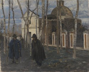 Beggars outside S. Giuliano, near Pompeii. 1904-05 by Peter Hansen