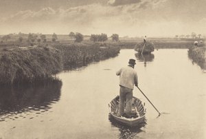 Quanting the Marsh Hay by Peter Henry Emerson