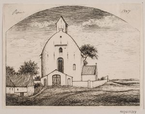 Bjernede Church by Peter Herman Rasmussen