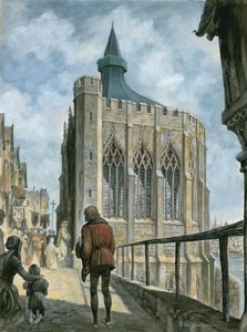 Reconstruction of the Chapel of St Thomas on Old London Bridge by Peter Jackson