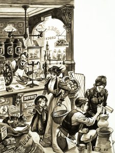 Shopping in Edwardian Times by Peter Jackson
