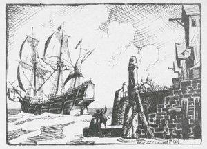 The Mayflower Setting Out from Southampton in 1620