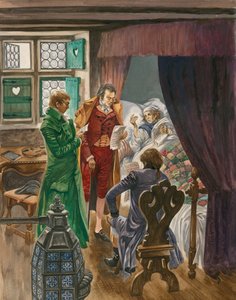 The Death of Mozart in Vienna, 1791 by Peter Jackson