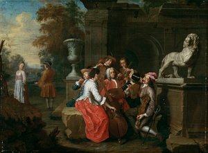Concert in the Garden by Peter Jacob Horemans