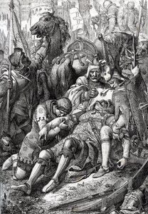 King William the Conqueror Wounded by His Son Robert II of Normandy at the Fortress of Gerberoy by Peter Johann Nepomuck Geiger