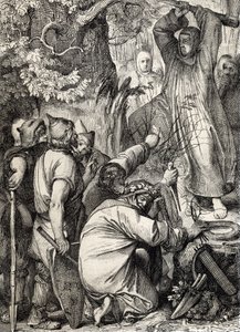 Representation of Saint Boniface of Mainz Cutting Down the Oak of Thor to Convince the Druids That It Is Not a Sacred Tree by Peter Johann Nepomuck Geiger