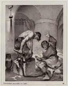 Escape of Andreas Budiats, Squire of Emerich von Lowenstein by Peter Johann Nepomuk Geiger