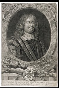 Edward Hyde, 1st Earl of Clarendon, engraved by M. Burg by Peter Lely