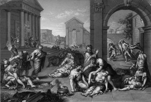 So the Lord sent a pestilence upon Israel, 1841