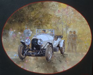 3 Litre Bentley at Kelmarsh by Peter Miller