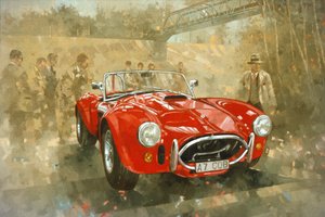 Cobra at Brooklands by Peter Miller