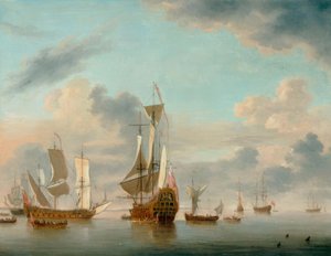 Shipping in a Calm by Peter Monamy