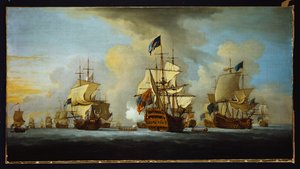 The English Fleet at Anchor with the Admiral