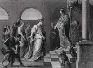 Solomon and the Queen of Sheba by Peter Paul (after) Rubens