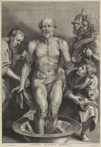 The Death of Seneca, engraved by Alexander Voet II