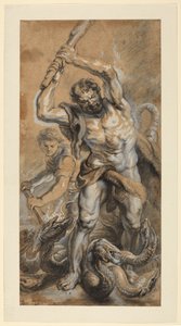 Hercules Killing the Lernaean Hydra by Peter Paul (school of) Rubens