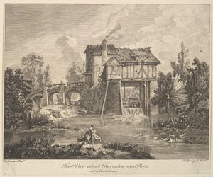 First View of Clarenton Near Paris by Peter Paul Benazech