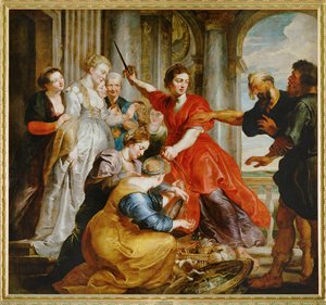 Achilles discovered by Ulysses among the daughters of Lykomedes at Skyros by Peter Paul Rubens