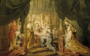 St. Ildefonso Receiving the Chasuble