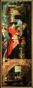 Descent from Cross, left panel: Visitation by Peter Paul Rubens