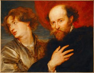 Idealized Double Portrait of van Dyck and Rubens by Peter Paul Rubens