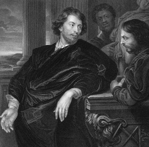 Engraved Self Portrait of Sir Peter Paul Rubens