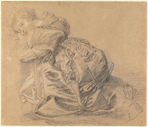 Kneeling Young Woman by Peter Paul Rubens