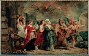 Lot and His Family Leaving Sodom by Peter Paul Rubens