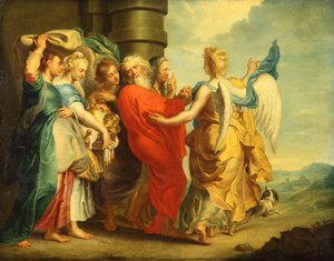 Lot Leaving Sodom with His Daughters