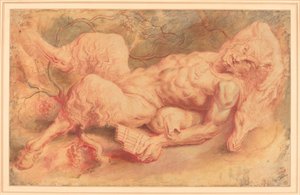 Pan Reclining, possibly c. 1610 by Peter Paul Rubens