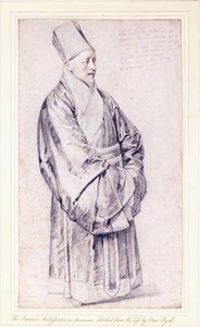 Portrait of Nicolas Trigault S.J. in Chinese Costume by Peter Paul Rubens