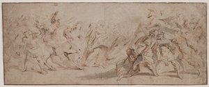 Reconciliation of the Romans and the Sabines (recto) by Peter Paul Rubens