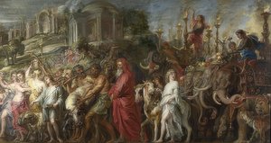 Roman Triumph. Around 1630 by Peter Paul Rubens