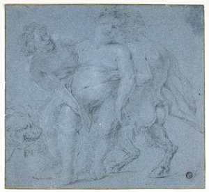 Silenus Supported by Two Satyrs by Peter Paul Rubens