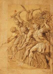 Soldiers Destroying a Bridge by Peter Paul Rubens