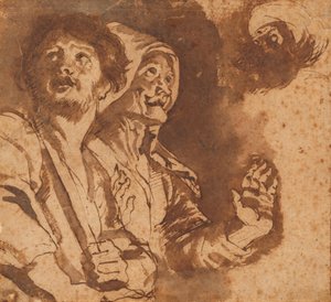 Study for an Adoration of the Shepherds by Peter Paul Rubens
