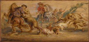 Study for "The Bear Hunt" (for the Alcázar, Madrid)