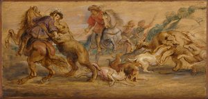 Study for The Bear Hunt for the Alcázar, Madrid by Peter Paul Rubens