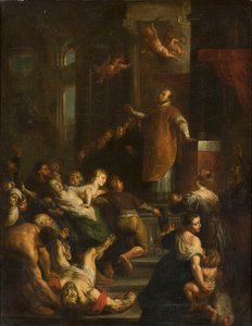 Saint Ignatius Loyola Expels Evil Spirits from the Possessed